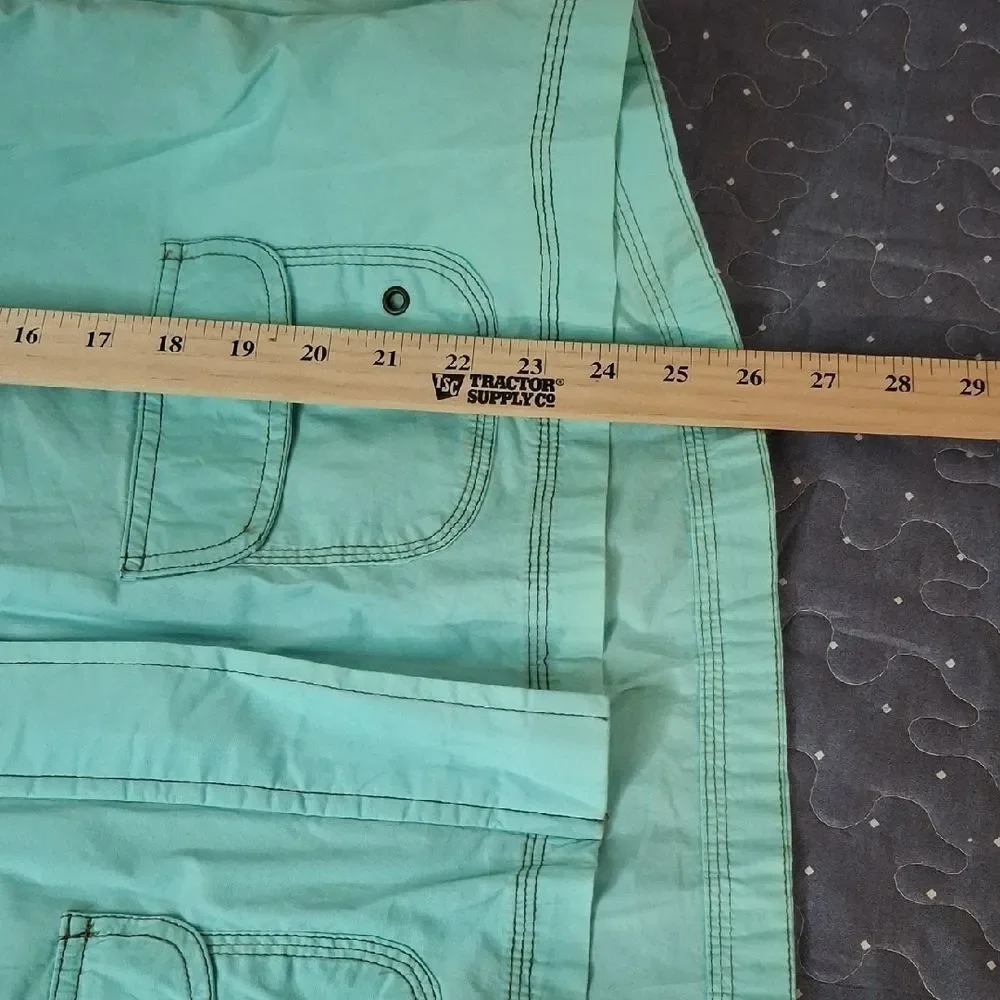 Natalie & Me Aqua Utility Jacket with Brown Accents size XL